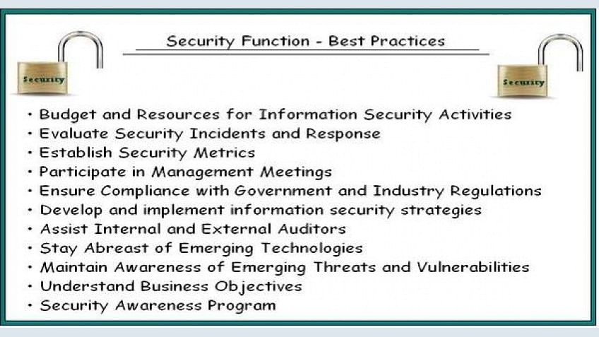 Best Practices on Managing the Security Function: CISSP Certification Training